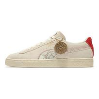 PUMA Cny Papermaking Unisex Low-Top Suede Sneakers White Red 392950-01 EU 37