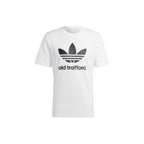Adidas Originals Trefoil Manchester United OG Tee Casual Short Sleeve T-Shirt Men Tops White IP5550 S