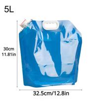 5L/10L Nešiojamas Kempingo Vandens Indas Lauko Sulankstomas Vandens Maišas Kibiras Iškylai Kepsninei Vandens Laikymo Maišas Hidracijos Paketas 5L