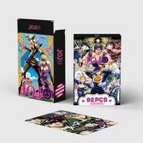 Anime JoJo's Bizarre Adventure Lomo Card Double-sided Printing Picture Collection Card 60 cards 32 stickers