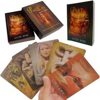 12*8.6cm Past Life Oracle Deck In Rigid Box 44 Pcs Oracle Cards with Guidebook for Beginners