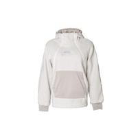 Nike Patchwork Sherpa Pullover Warm Fleece Hoodie Women hoodies Silver-White AJ7285-031 L