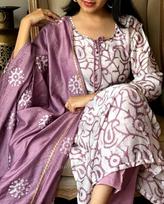 Moterų dizainerio Kurta Pant Dupatta rinkinys Indijos Bolivudo viršutinė tunika Kurti Salwar kostiumo suknelė M