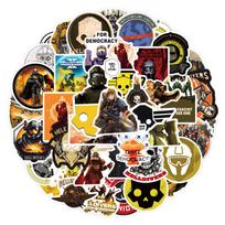 55 New Helldivers Game Graffiti Stickers Decorate Notebook Suitcase Stickers