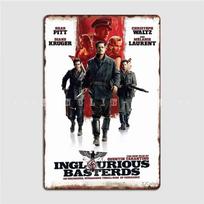 Inglorious Basterds Movie Metal Sign Wall Cave Cave Pub Classic Plaques Tin Sign Posters 20x30cm（7.8x11.8inch）