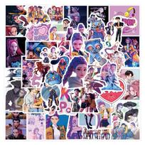 55-170PCS Kpop Demon Hunters Stickers for Boys Girls Fashion Anime Waterproof Stickers Toy for DIY Decoration Fans Birthday Gift