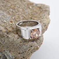 1pc Best Gift for Men's 10mm Zircon High Quality Multiple Colors Gem Styles Stainless Steel Rings 8