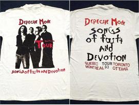 1993 Depeche Mode Song Of Faith And Devotional Tour Black  Unisex  VM3873 Unisex T-Shirt M