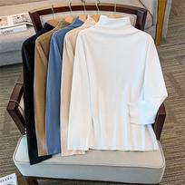 Plus-Size Women's Double-Sided Fleece Thermal Base Layer with Half-High Collar (200-300 jin) 6XL