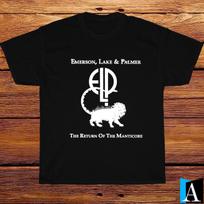 New Emerson,Lake & Palmer–The Return Of The Manticore Black/ Navy/ Grey T-Shirt S
