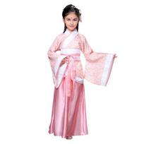 National Costume Tang Dynasty Hanfu for Girls Three-Piece Outfit Top Skirt Belt Traditional Chinese Style Children’s Clothing for New Year Travel 100cm A