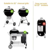 A25F-For Weber Grill Accessory Kit- Grill Damper 22-1/2-Inch One-Touch Cleaning System, 7444 Replacement Parts