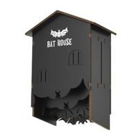 Natural Wood Hanging Bat House For Outdoor Garden Shelter Easyly Install Bat House Outdoor 1