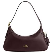 Coach Ella 35 Logotipo Odinė Peties Rankinė Didelė Moteriška peties rankinė Tamsiai Ruda CDV35-IMXAL Basic Set (Bag+Dust Bag)