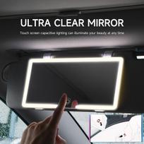 LED Car Sun Visor Vanity Mirror with 3 Light Modes and 60 LEDs Rechargeable Cosmetic Makeup Car Mirror Charging Vanity Mirrors