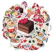 35pcs-50pcs Cartoon Japan Stickers Cultural Sushi Sushi Stickers Stationery Stickers For Guitar DIY Skateboard Laptop Luggage