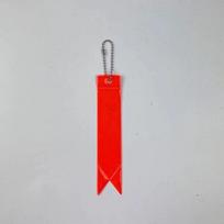 5pcs/bag Reflective Glow Pendant for Kids PVC Fluorescent Ribbon Pendant Keychain Warning Safety In Night for Student Adult