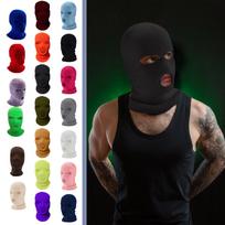 Winter Thermal Knit Balaclava Full Face Mask Three Eye Holes Thickened Windproof Cold Protection Head Cover One Size