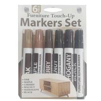 21/17/6Pcs Furniture Touch Up Kit Markers Filler Sticks Wood Composite Grain Paint Repair Pen Scratches Restore Scratch Patch