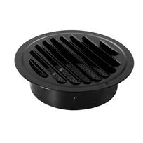 70-200mm Round Stainless Steel Black Round Vent Grille Range Hood Exhaust Pipe Exterior Wall Ventilation Exhaust Vent