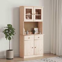 Vidaxl Kredens Alta, 77X35X165 Cm, Lite Drewno Sosnowe