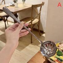 Stainless Steel Strainer Soup Spoon Long Handle Skimmer Ladle For Kitchen Cooking Hot Pot Dining Tools