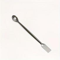 Heavy Duty Stainless Steel Mixing Spoon, Long Handle Sharp Edge Bowl for Paint Resin Adhesive, Art Craft Lab Blending Tool