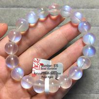 Sri Lankan Blue Moonstone Bracelet: Creamy Ice Variant - Women's Love Stone Jewelry 6mm Beads