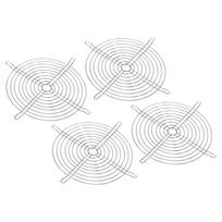 PATIKIL 4-Pack Finger Grills, 18x18cm Fan Grill Protective Cover, Dustproof Mesh Fan Guard, Metal, Round, Ventilation Fan Filter Replacement,