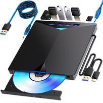 External Blu-ray Drive Faster, lighter, thinner, and more stable External Blu-ray Drive, USB-AC compatible, BDDVDCD playback, reading, and writing