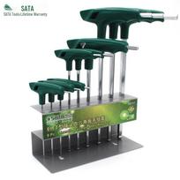 SATA 9-Piece T-Handle Ball End Hex Key Set