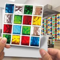 10PCS 10x10cm Self-adhesive Tile Stickers DIY Removable Mosaic Sticker PVC 3D Effect Wall Decal Kitchen Bathroom Decor