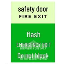 Naitesaiwei Glow-in-the-Dark Safety Door Sign
