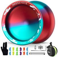 MAGICYOYO V10 Professional Finger Spin Yo-Yo, Dual-Purpose Responsive & Non-Reactive Metal Yo-Yo, for Tricks, Long Spins, Durable Aluminum Alloy