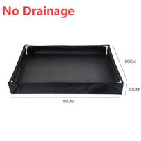 Foldable Outdoor Shower Base Tent RV Camping Awning Shower Tray Portable Shower Basin Base Pan For Outdoor Camping Travel Bath