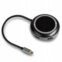 Hub Usb-C - Hdmi 2Xusb 3.0 Pd Lan Rj45 + Ładowarka Bezprzewodowa Indukcyjna