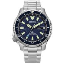 Citizen Promaster Dive Automatic Watch Silver-tone Bracelet Blue Dial 5 Inches Men's