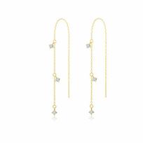 Classic Gold Color Fine Chain Tassel Earrings for Women Exquisit Rhinestone Light Luxury Drop Earrings Party Jewelry Accessories