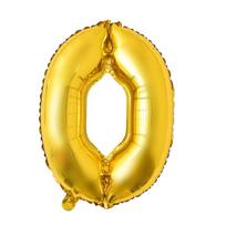 32-Inch Aluminum Foil Digital Balloon Medium Gold Silver Birthday Full Moon Baby Year-old Decoration Arrangement Photo Balloon