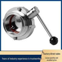 KUNMAO 304 Stainless Steel Sanitary Clamp Butterfly Valve