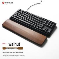 EXCO Black Walnut 87-Key Mechanical Keyboard Wrist Rest