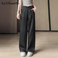 La Chapelle Women's Acetate Satin Wide-Leg Pants L