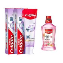 Colgate Gum Care Toothpaste & Fruit Flavor Mouthwash Set