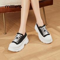 Millies Women's Platform Internal Height-Increasing Casual Shoes EU 36