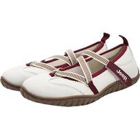 JEEP Women's Retro Mary Jane Ballet Flats 37 balta raudona spalva