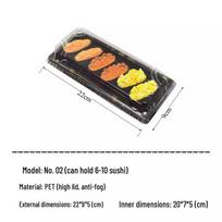 Disposable Rectangular Sushi Takeout Containers
