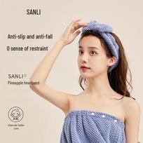 Sanli Women's Coral Fleece Bow Headband 2-Pack