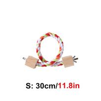 Parrot Bite Toys Parrot Color Cotton Rope Toys Elastic Parrot Climbing Toys Sturdy Bird Swing Harness Cage Pet Toy Swing Stand