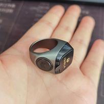 „Qibla Zikr 1 Tasbih Smart Ring“, skirtas musulmonams Tally Tasbih metalinis skaitiklis 5 maldos „Bluetooth“ laiko priminimas 20mm tamsiai žalia spalva