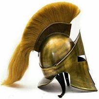 300 Movie Spartan Wearable King Leonidas Helmet Medieval Costume Brown